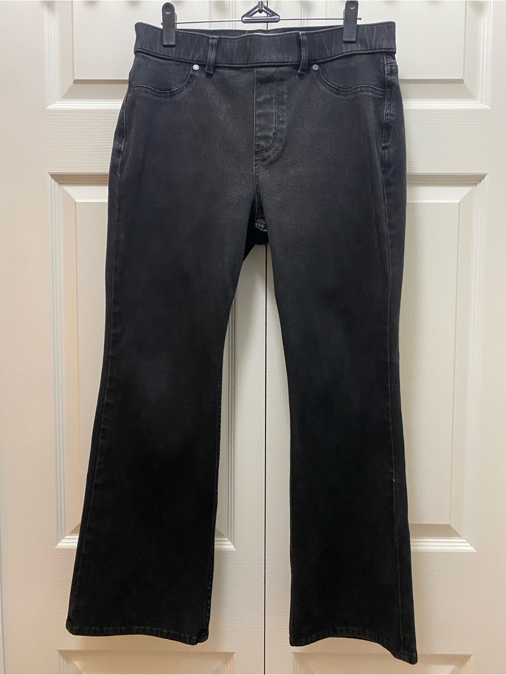 Soft Surroundings Faded Black Women’s Pull On Bootcut Jeans Size Petite Medium